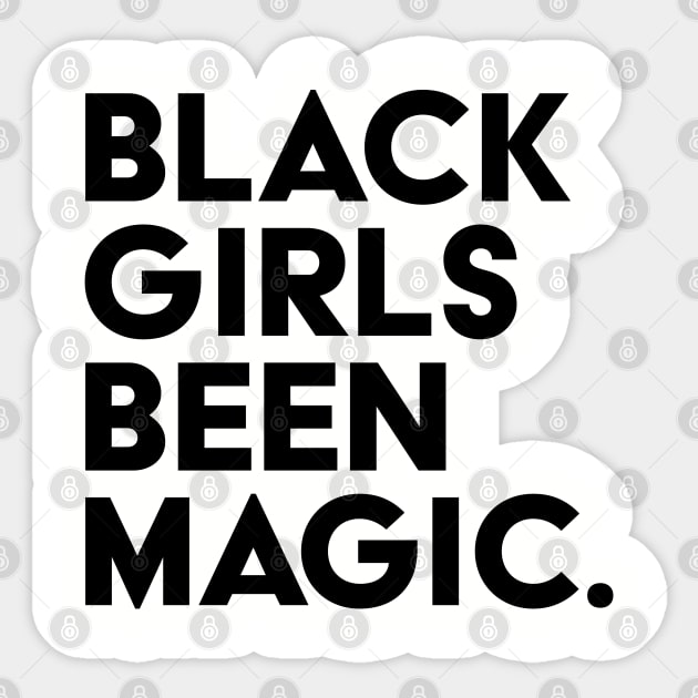 Black Girls Been Magic Sticker by UrbanLifeApparel